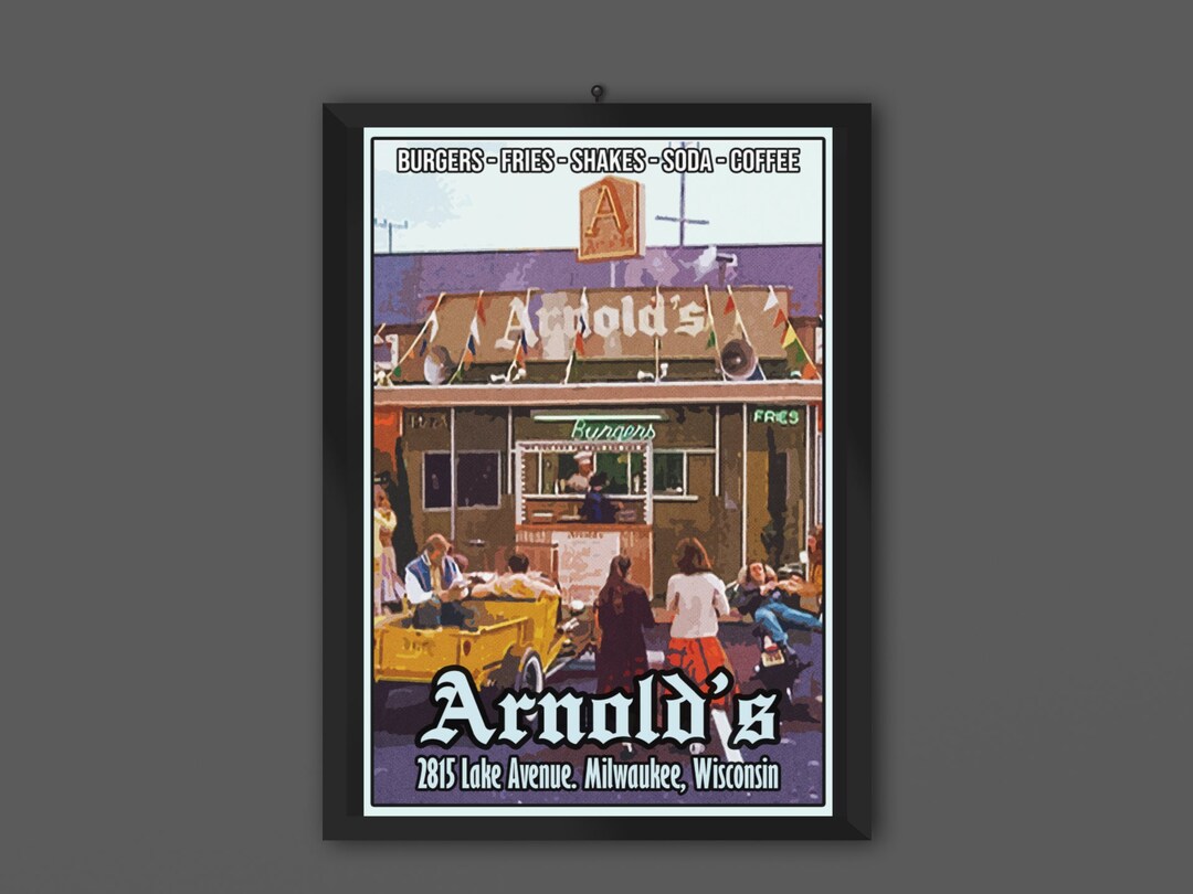 Arnold's Drive in Happy Days Art Print Poster Classic TV Etsy