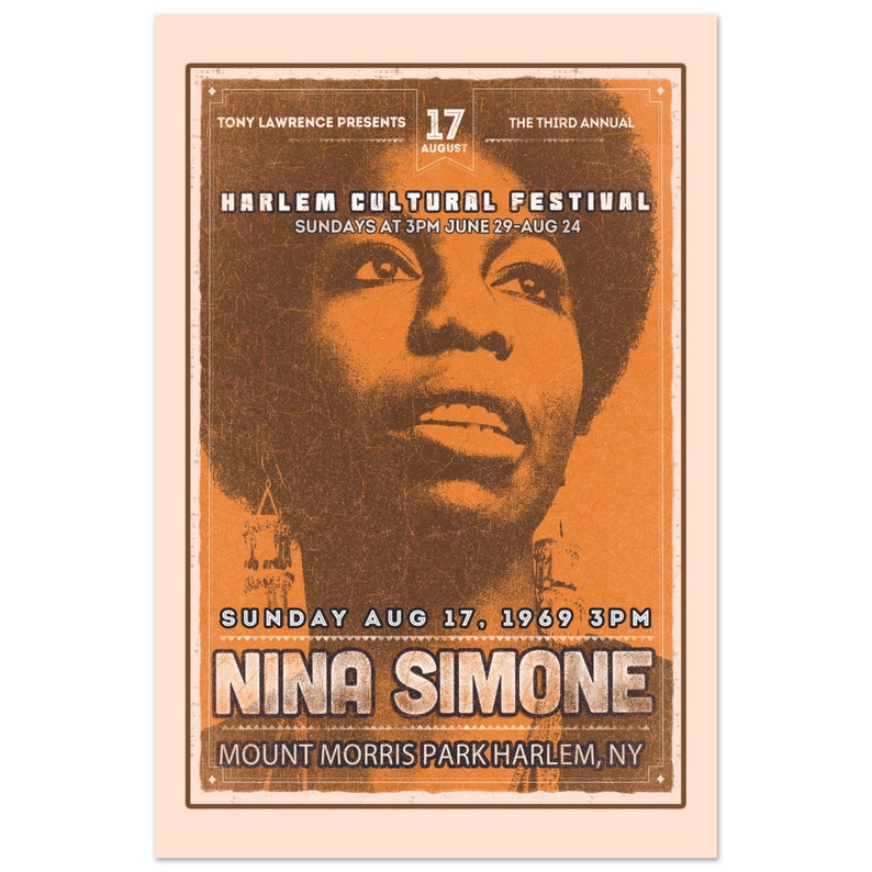 Nina Simone performing at Harlem Cultural Festival