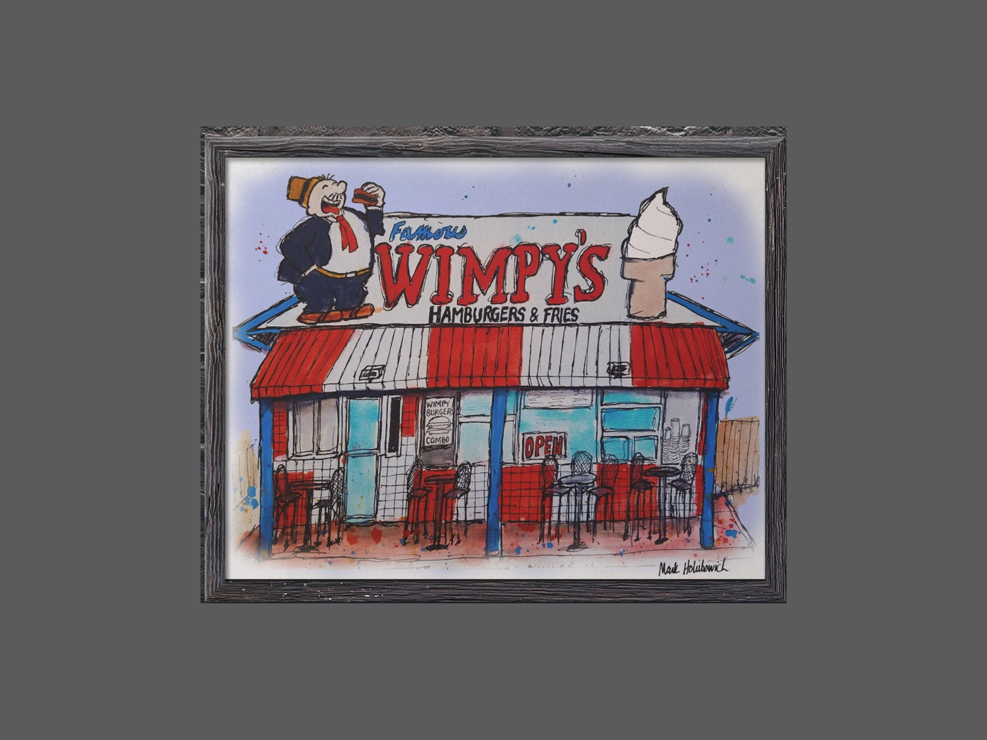 Wimpy Burger | Greeting Card