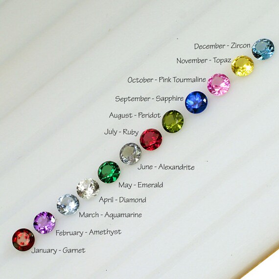 MOTHERS PENDANT Birthstone Necklace 