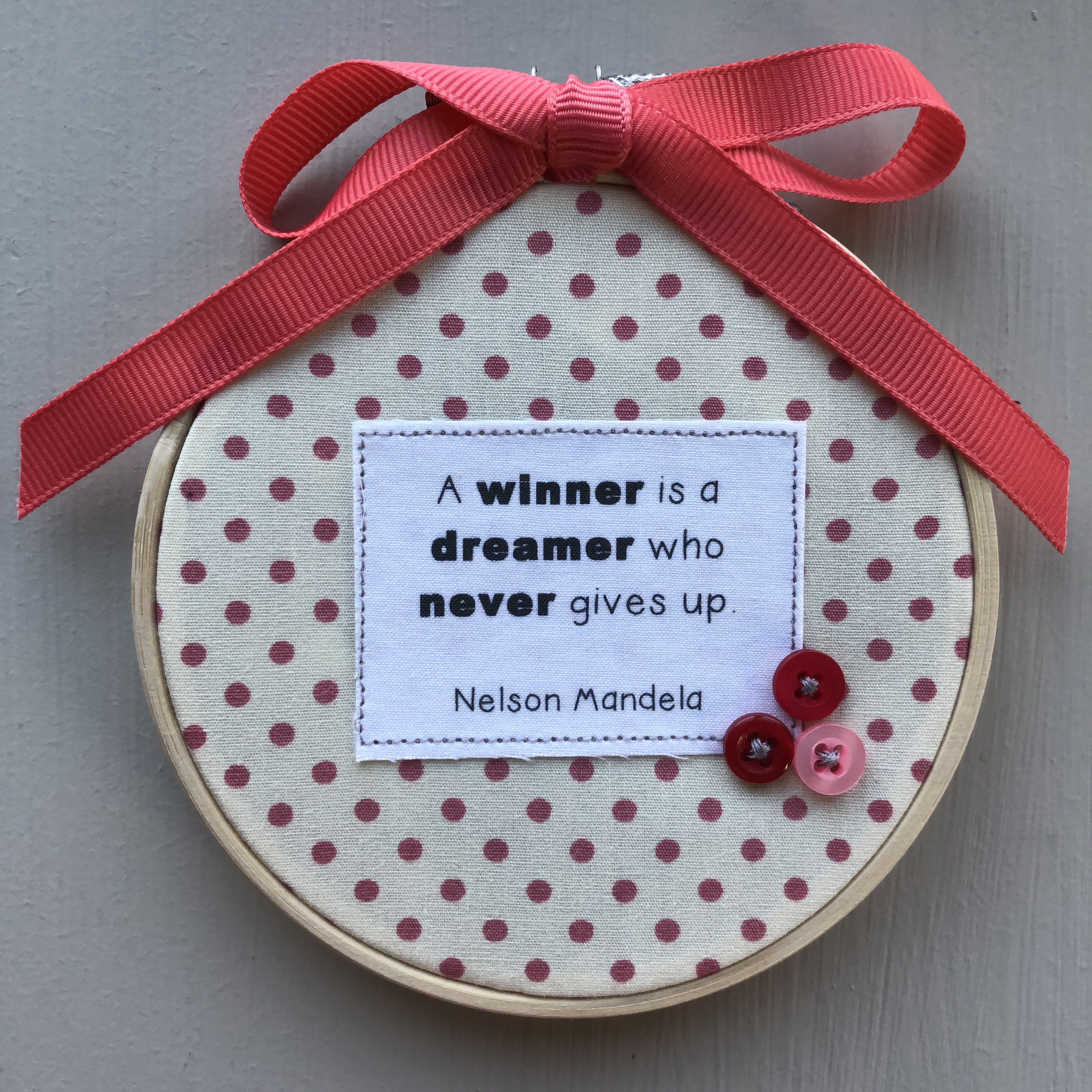 Nelson Mandela A winner is a dreamer who never gives up | Etsy Österreich