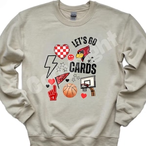 Checkered Cardinals PNG: School Spirit Download (Digital Download)