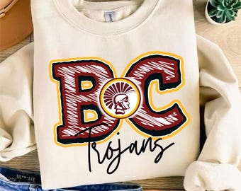 Barren County Trojans PNG: School Spirit Design (Digital Download)