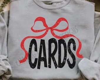 Red Bow Cardinals PNG: School Team Spirit Design (Digital Download)