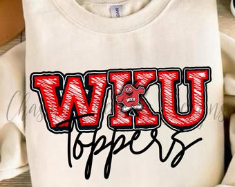 WKU Hilltoppers download, school spirit, toppers png, western ky university design