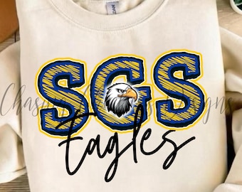 SGS Eagles PNG: Blue Team Spirit Design (Digital Download)