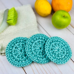 Round Kitchen Scrubby Crochet Pattern, Easy Crochet Scrubbie Pattern, Downloadable PDF