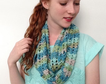 Infinity Scarf Crochet Pattern, lace scarf pattern, easy crochet scarf pattern, shell infinity scarf, autumn crochet patterns