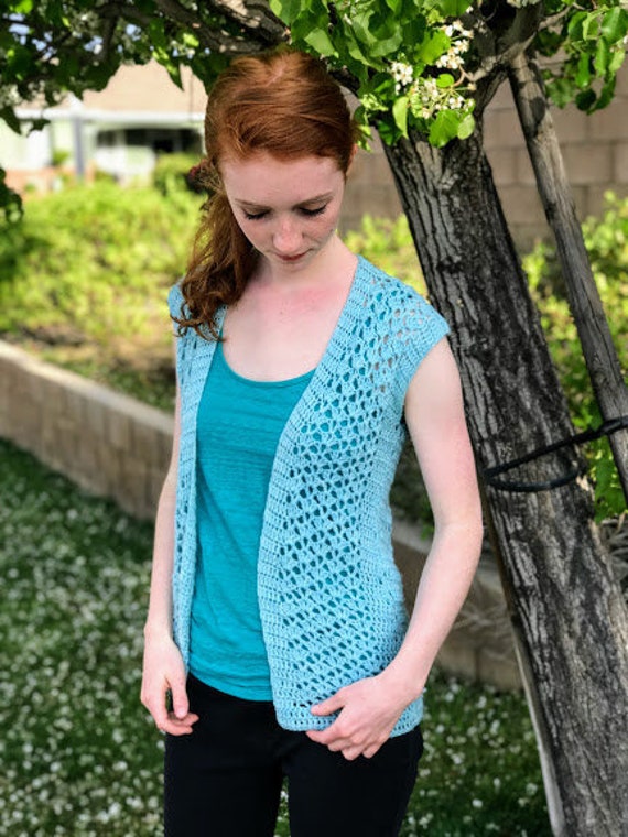 Crochet summer vest free pattern top