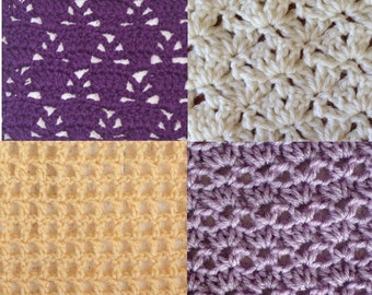 Easter Crochet Stitch Patterns — crochet stitch dictionary, lace stitch patterns, easy crochet stitches, crochet openwork stitch