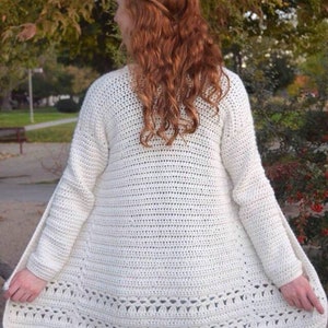 Angelica Cardigan Easy & Long Crochet Cardigan Pattern for Women PDF ...