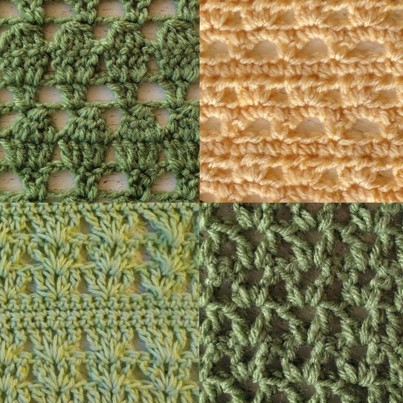 Spring Lacy Crochet Stitches crochet Stitch Dictionary Lace Etsy Canada