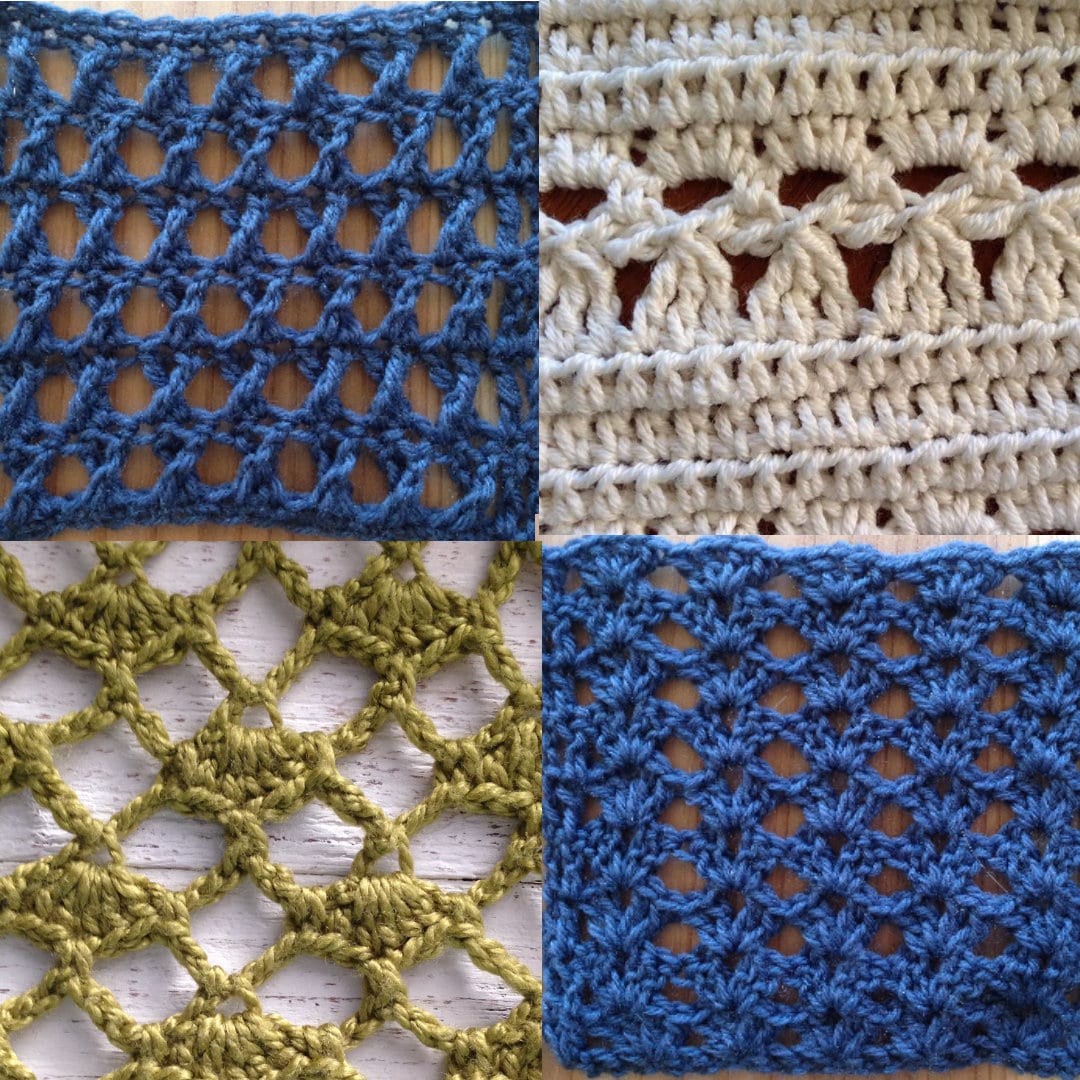 10 Easiest Open Crochet Stitches (Lacy and Breathable!) - Little World of  Whimsy