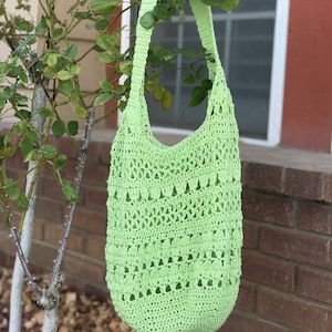 March Market Bag Crochet pattern, Eco-Friendly Cotton Crochet Market Tote, Easy Crochet Purse Pattern,