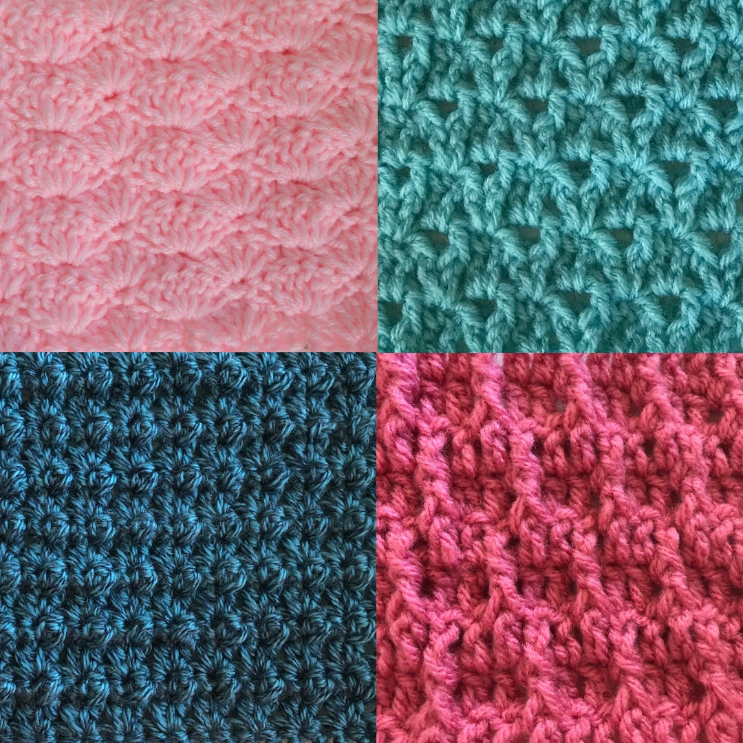Dash Stitch Crochet Pattern - Lightly textured crochet stitch for blankets