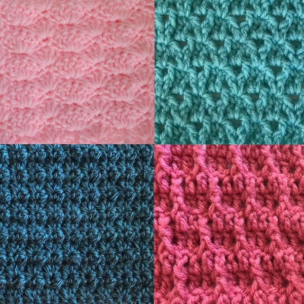 Unique Textured Crochet Stitch Patterns — crochet stitch dictionary, lace stitch patterns, easy crochet stitches, crochet post stitches