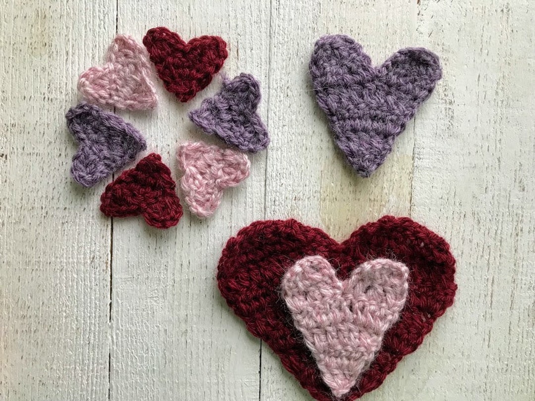 Crochet Heart Pattern, Valentines Day Crochet Pattern, Easy Crochet ...