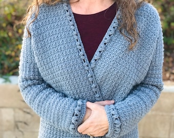 The Becky Cardigan, an Oversized Crochet Cardigan Pattern for Women