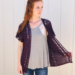 Midsummer Cardigan Lacy & Lightweight Summer Cardigan Crochet Pattern for Women PDF DOWNLOAD image 2