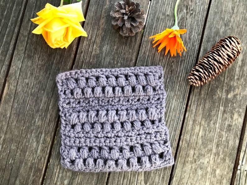 Unique Crochet Puff Stitch Patterns — fall crochet patterns, puff stitches, Thanksgiving crochet stitches, crochet stitch dictionary image 3