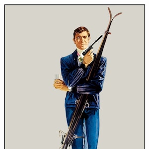 James Bond Skiing Poster: On Her Majesty&#39;s Secret Service (Digital Download)