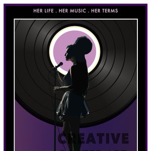 Amy Winehouse &#39;Back to Black&#39; Movie Poster Art Print