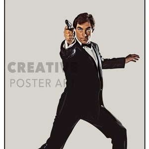 The Living Daylights Poster, James Bond Poster, Bond 007 Poster, Home Decor, Wandkunst, Movie Poster, Filmplakat