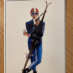 Lot de 5 cartes postales du film James Bond, Mini impression du film Les services secrets de sa majesté, impression du film James Bond, carte postale de ski de James Bond