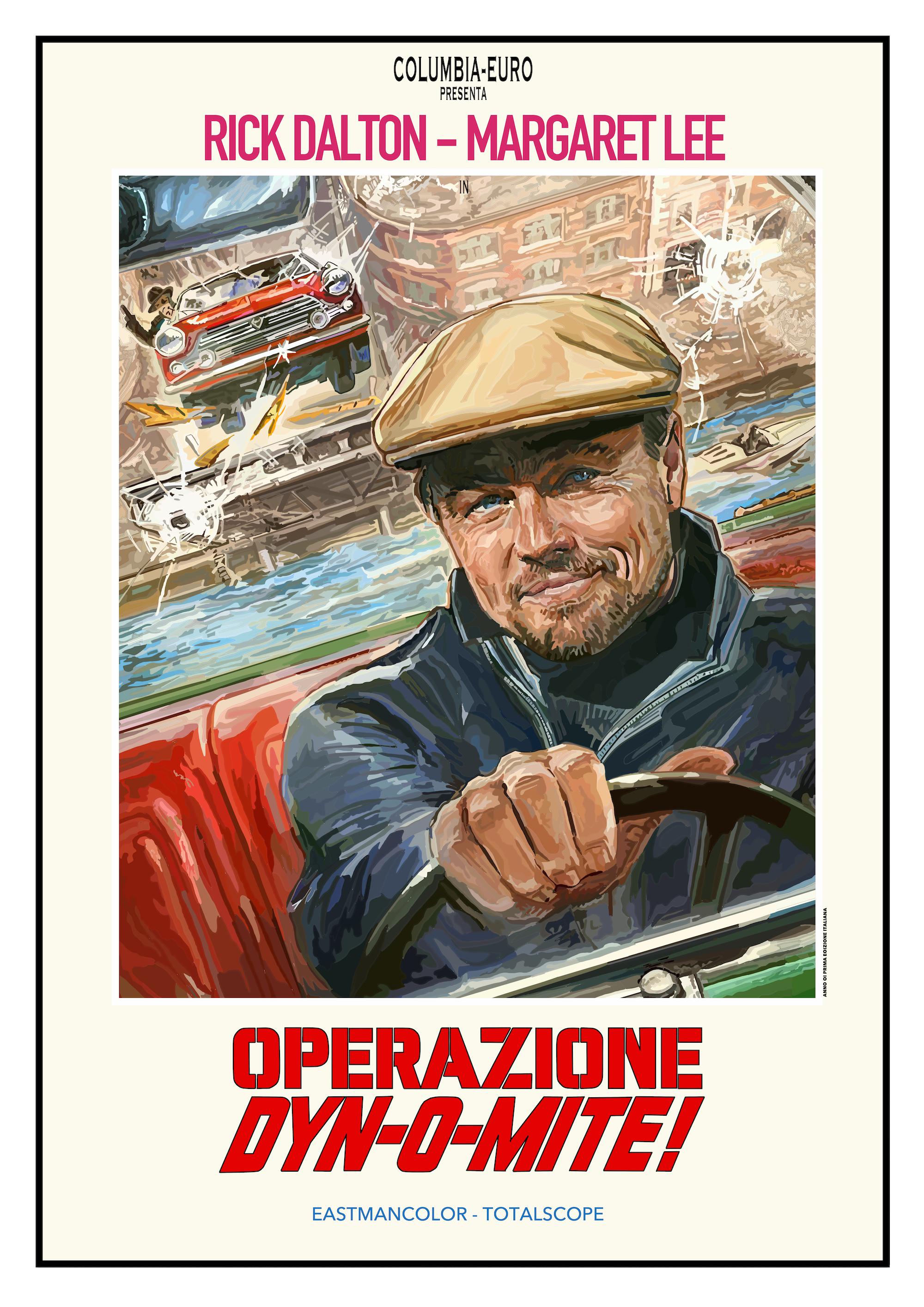 Rick Dalton Operazione Dyn-o-mite Movie Poster - Once Upon a Time Hollywood Wall Art
