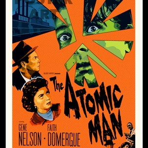 The Atomic Man Movie Poster: 1955 Retro Sci-Fi Film (Digital Download)