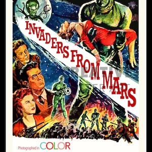 Invaders From Mars Movie Poster Art Print (Digital Download)