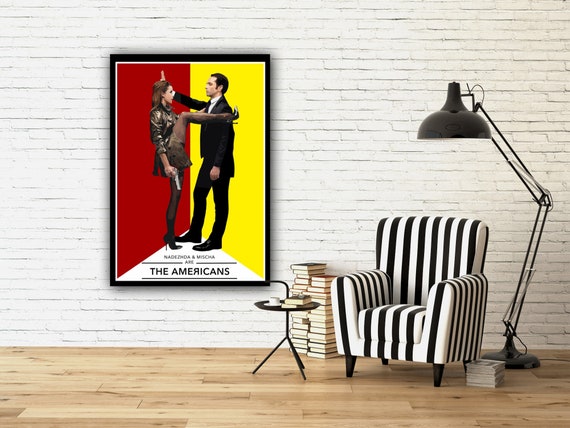 The Americans Hand Drawn Poster: TV Show Wall Art (digital