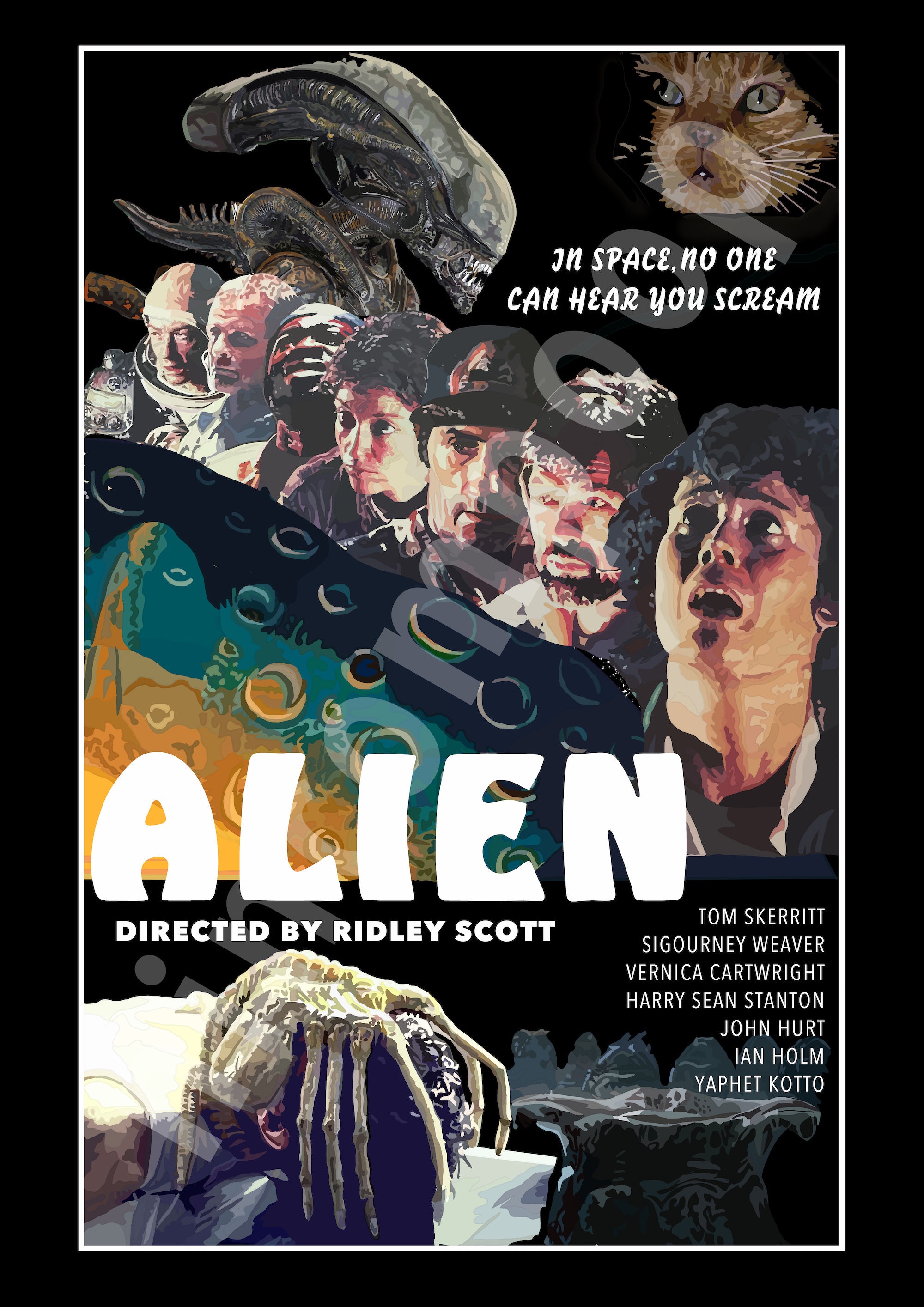 Alien 1979 Poster Etsy