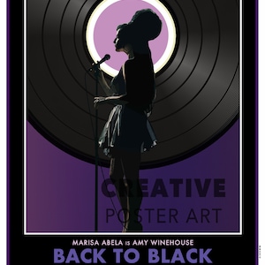 Amy Winehouse &#39;Back to Black&#39; Movie Poster Art (Digital Download)