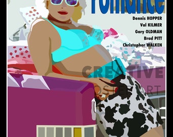 True Romance Filmplakat: Handgezeichnete Kunst (Digitaler Download)