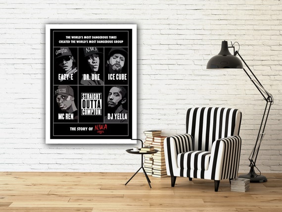 Straight Outta Compton Movie Poster Printable Download, NWA Movie.