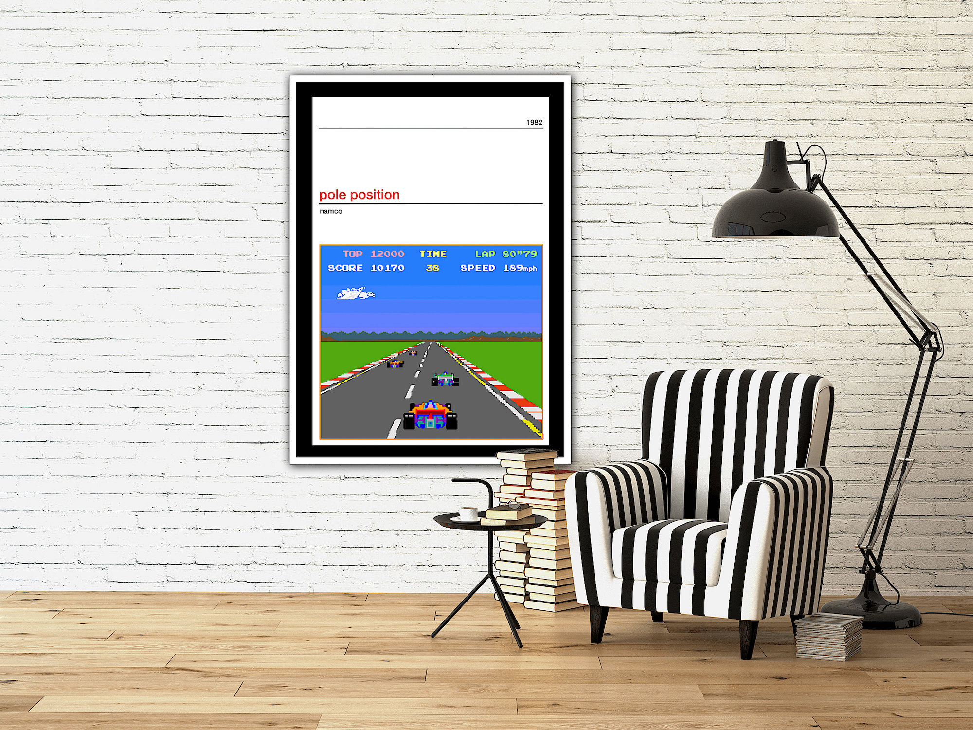 Pole Position Poster Print | Atari Wall Art, Home Decor Pole Position Poster Print | Atari Wall Art, Home Decor