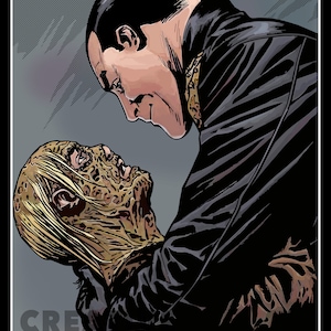 Walking Dead Poster Download, The Walking Dead Printable Wall Art, Home Decor, Gift Idea, Unique Hand Drawn Artwork, Instant Poster Download