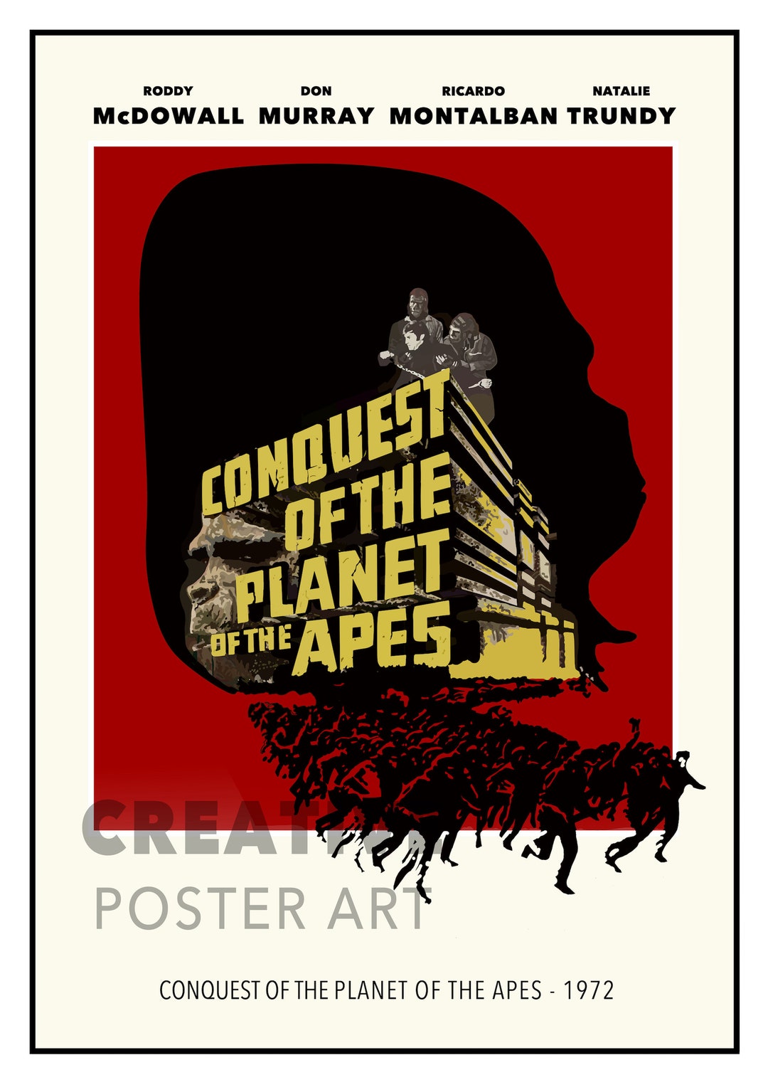 猿の惑星　USオリジナル映画ポスター Yahoo!オークション - 新品ポスター『猿の惑星』（Planet of the