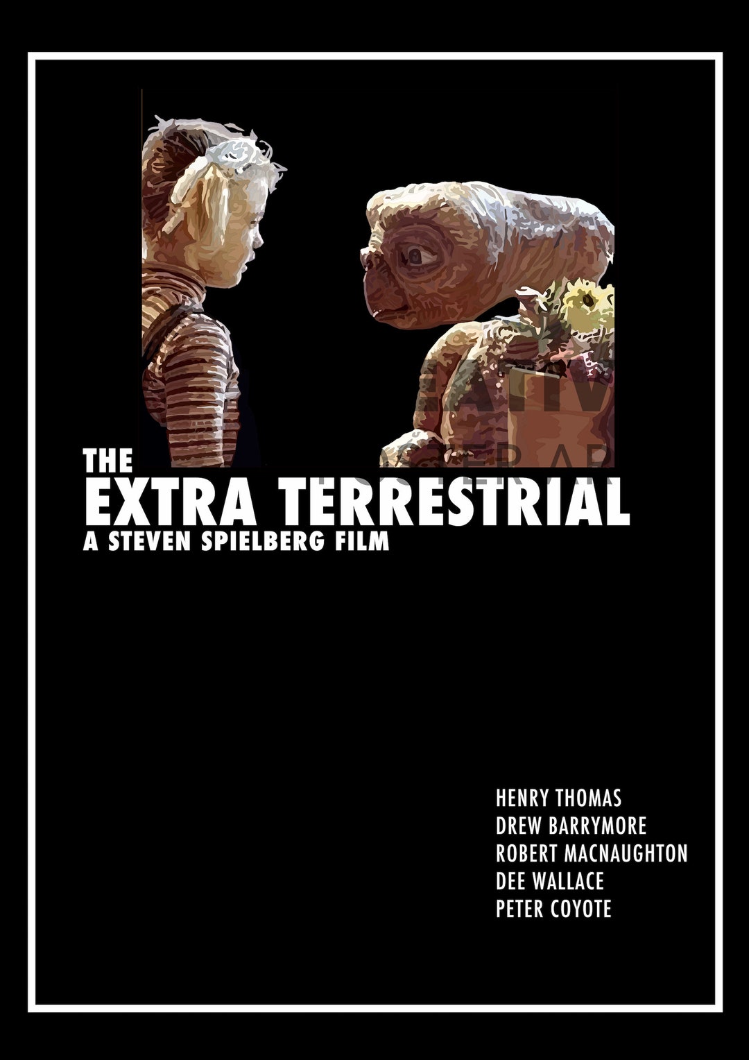 ET Movie Poster Printable ET Movie Printable Wall Arthome Etsy