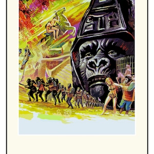 Beneath the Planet of the Apes Movie Poster: Hand Drawn Wall Art (Digital Download)