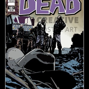 Walking Dead Poster Download, The Walking Dead Printable Wall Art, Home Decor, Gift Idea, Unique Hand Drawn Artwork, Instant Poster Download