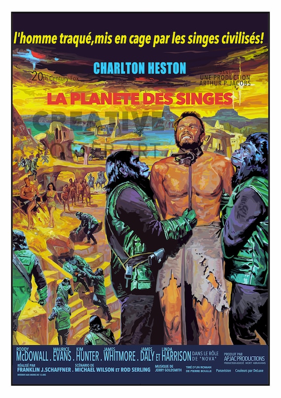 Planet of the Apes French Edition Movie Poster Print