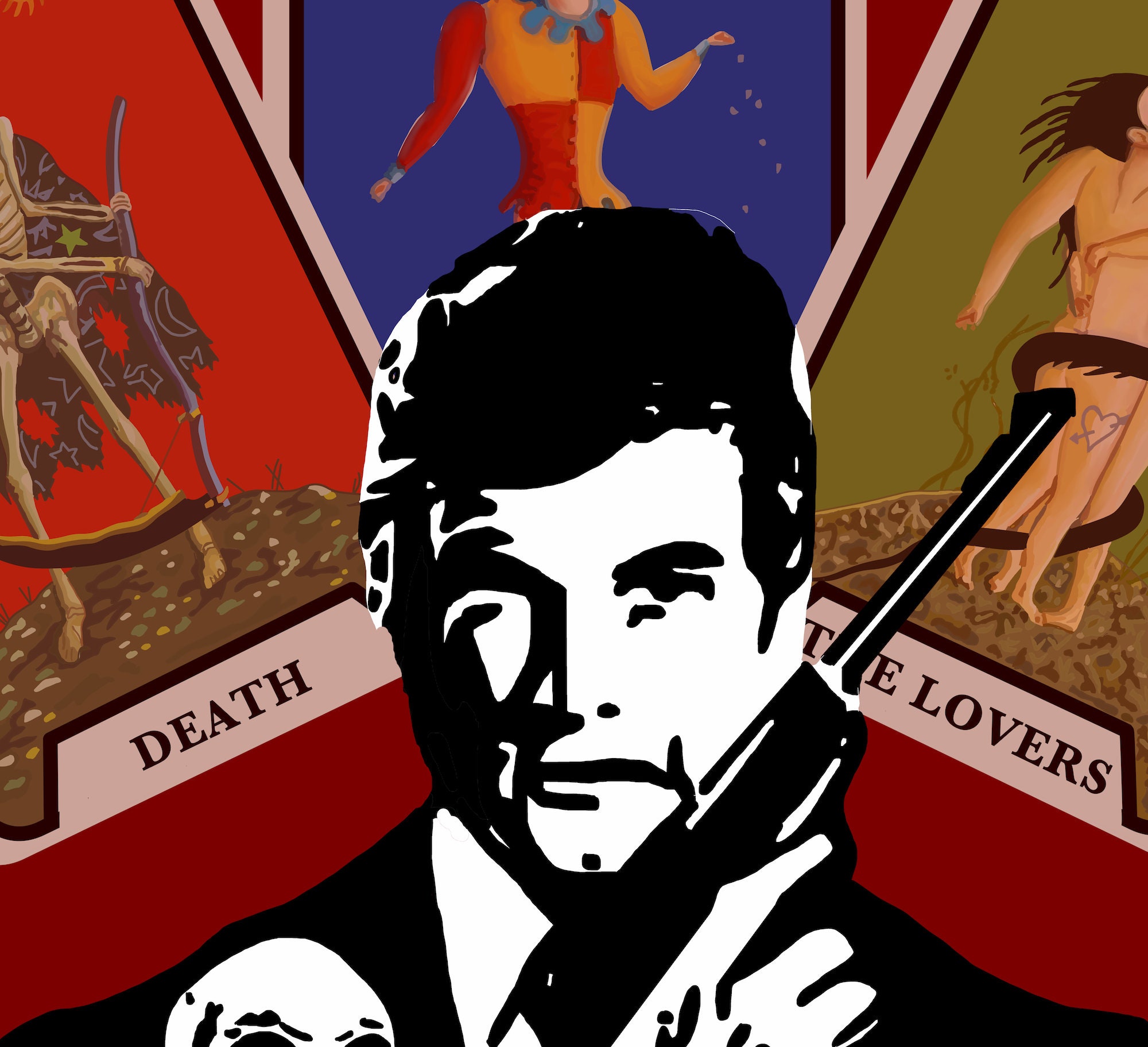 007 死ぬのは奴らだ』ポスター：手描きのジェームズ・ボンド映画アート