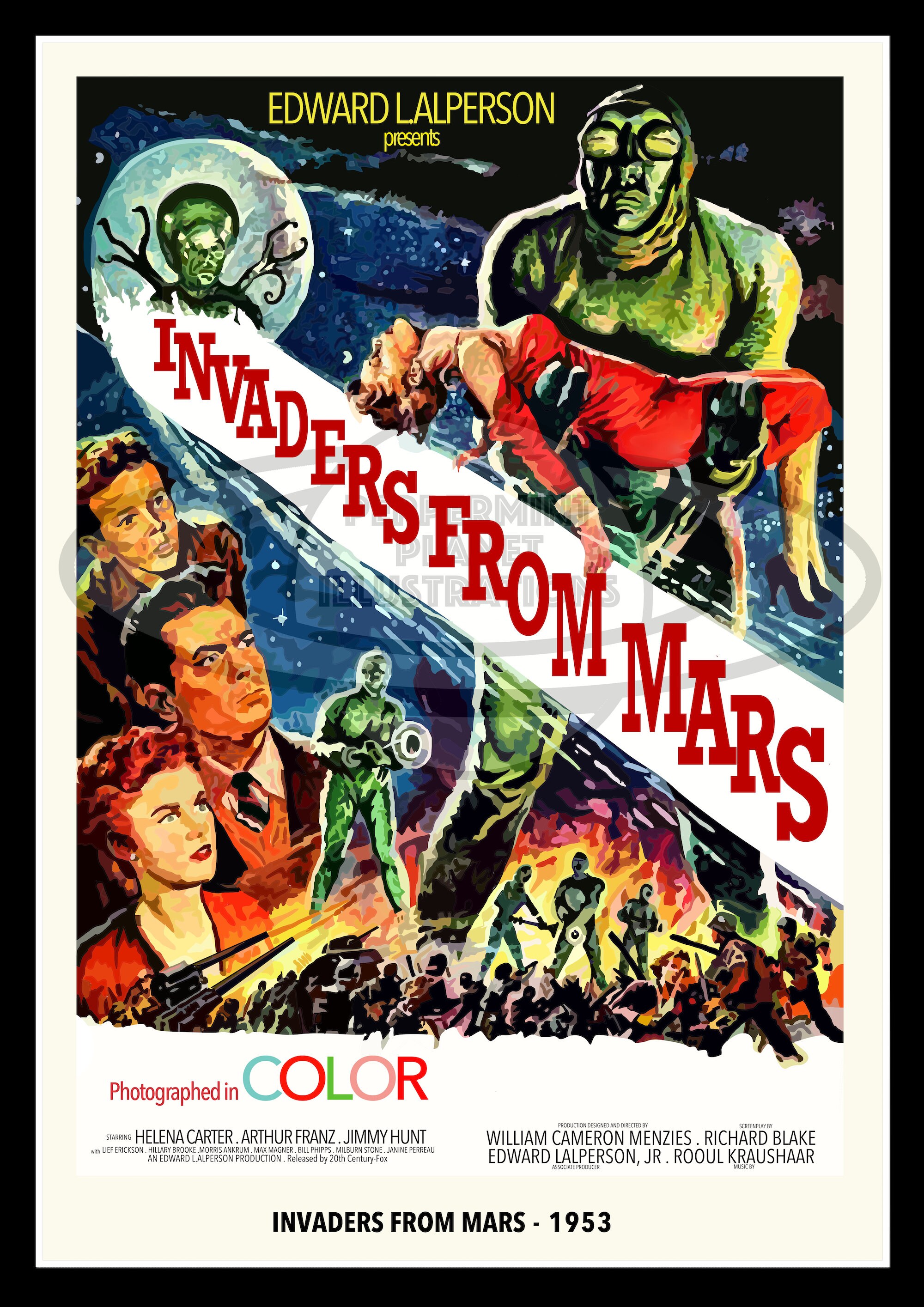 Invasion From Mars Movie Printable invaders From Movie - Etsy Denmark
