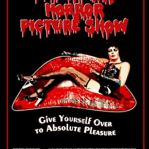 Rocky Horror Picture Show Printable Download, Movie Poster, Horror Printable Wall Art, Unique Hand Drawn Artwork, Printable Download