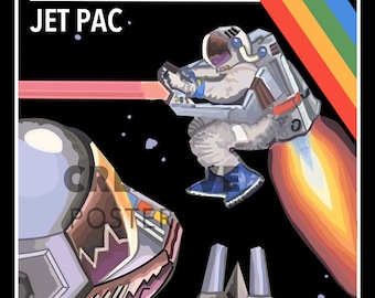 PLAYTYPE ポスター Jetpac Poster Download | ZX Spectrum Printable Wall Art
