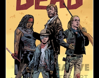 Hand Drawn Walking Dead Poster, High Resolution Art (PDF Download)