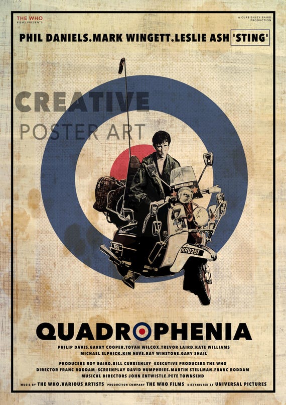 Quadrophenia Movie Poster: Distressed Hand-drawn Artwork - Etsy