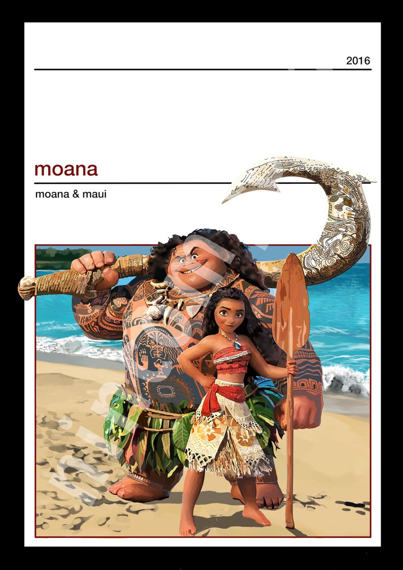 Moana Poster 2016 | Etsy